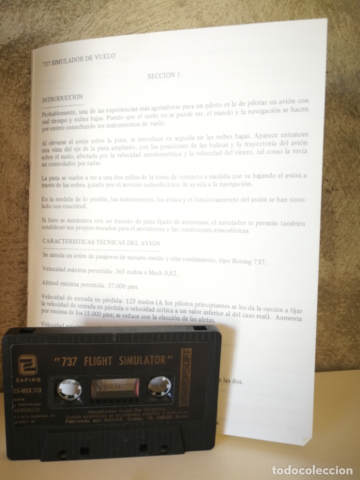 Videojuegos y consolas: 737 FLIGHT SIMULATOR MSX - Foto 6