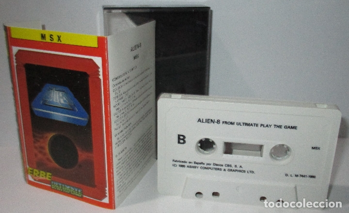Videojuegos y consolas: MSX, juego, ALIEN - 8, casete, cassette - Foto 2