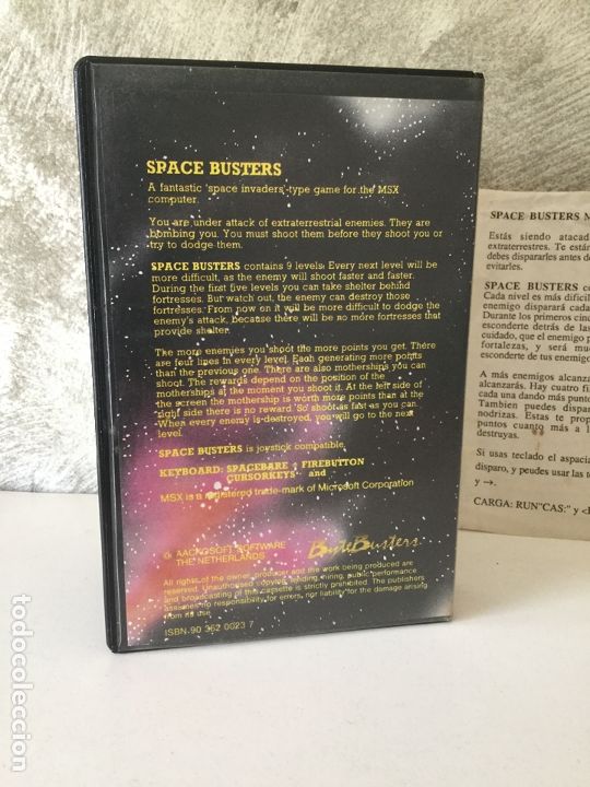 Videojuegos y consolas: JUEGO SPACE BUSTERS MSX VERSI&Oacute;N ESPA&Ntilde;OLA EN CAJA GRANDE - Foto 5