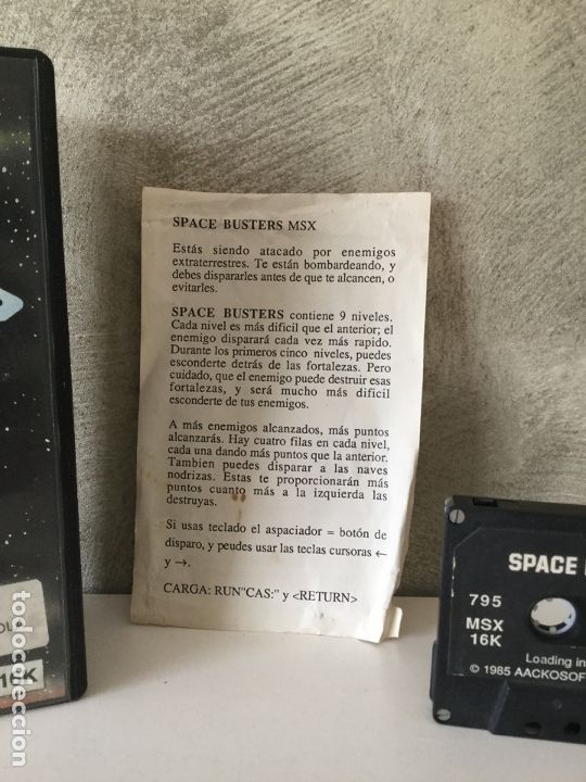 Videojuegos y consolas: JUEGO SPACE BUSTERS MSX VERSI&Oacute;N ESPA&Ntilde;OLA EN CAJA GRANDE - Foto 8