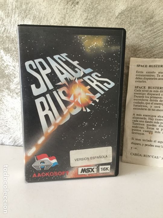 Videojuegos y consolas: JUEGO SPACE BUSTERS MSX VERSI&Oacute;N ESPA&Ntilde;OLA EN CAJA GRANDE - Foto 9