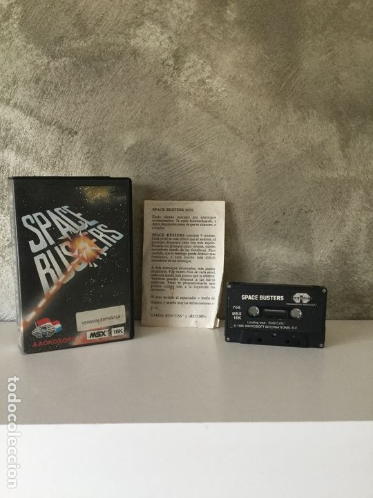 Videojuegos y consolas: JUEGO SPACE BUSTERS MSX VERSI&Oacute;N ESPA&Ntilde;OLA EN CAJA GRANDE - Foto 1