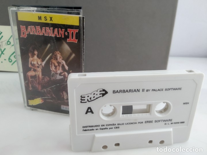 Videojuegos y consolas: ANTIGUO JUEGO PARA MSX BARBARIAN 2 - Foto 1