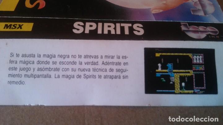 Videojuegos y consolas: MSX. JUEGO: SPIRITS (TOPO SOFT) - ERBE SOFTWARE - A&Ntilde;O 1987 - Foto 2