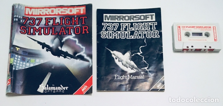 Videojuegos y consolas: 737 Flight Simulator [Salamander Software] Mirrorsoft [MSX] SIN ESTUCHE - Foto 2