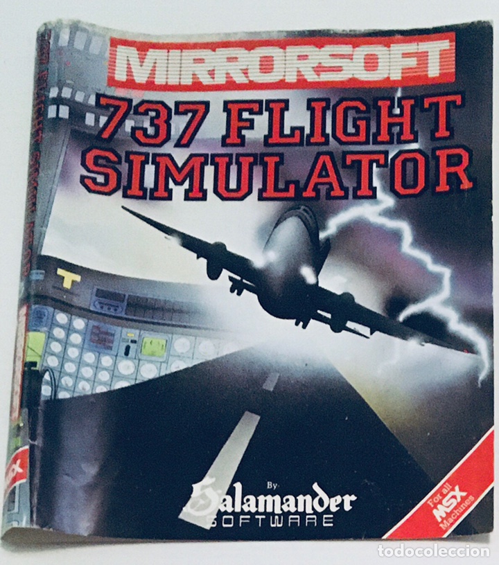 Videojuegos y consolas: 737 Flight Simulator [Salamander Software] Mirrorsoft [MSX] SIN ESTUCHE - Foto 1