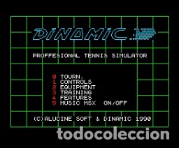Videojuegos y consolas: Simulador Profesional de Tenis [Dinamic Software] 1990 [MSX MSX2] - Foto 6