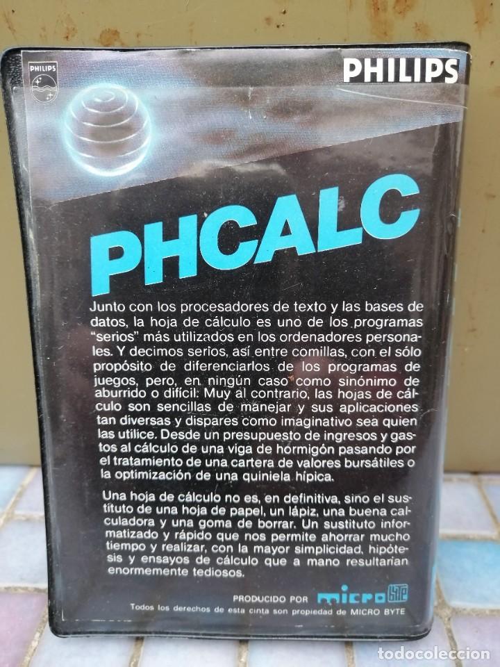 Videojuegos y consolas: JUEGO CASSETTE MSX PHCALC - Foto 2