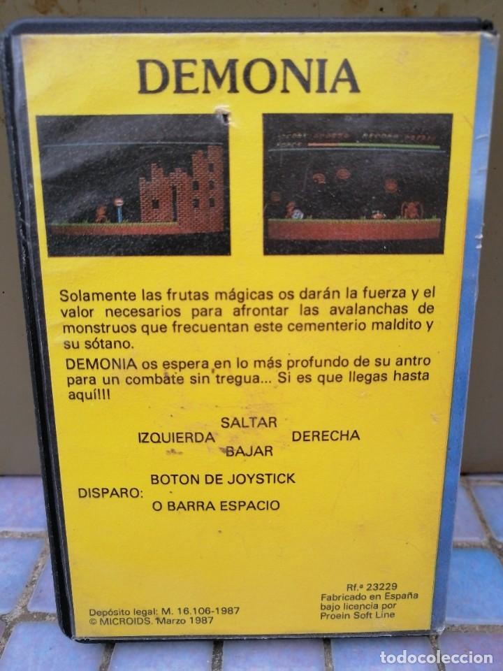 Videojuegos y consolas: JUEGO CASSETTE MSX DEMONIA - Foto 2