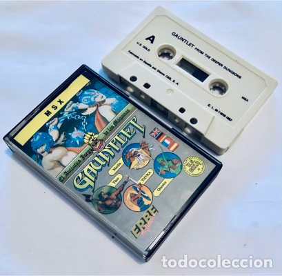 Videojuegos y consolas: Gauntlet [US Gold] 1986 ATARI Games Gremlin Graphics .from The Deeper Dungeons - Erbe Software [MSX] - Foto 5