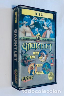 Videojuegos y consolas: Gauntlet [US Gold] 1986 ATARI Games Gremlin Graphics .from The Deeper Dungeons - Erbe Software [MSX] - Foto 1