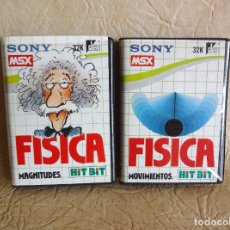 Videojuegos y Consolas: JUEGO ORIGINAL FISICA TOMO I Y TOMO II MSX SONY HIT BIT DAI. Lote 254385835