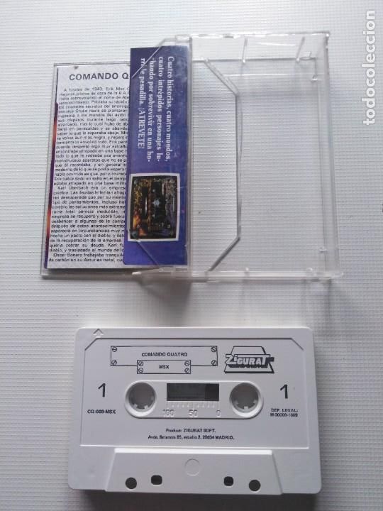 Videojuegos y consolas: Juego Msx Comando Quatro - Foto 2