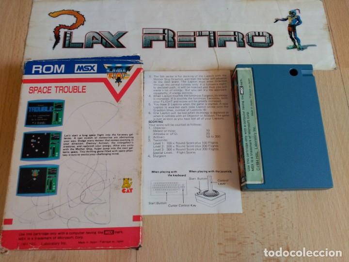 Videojuegos y consolas: MSX HAL LAB. SPACE TROUBLE MUY BUEN ESTADO COMPLETO - Foto 2