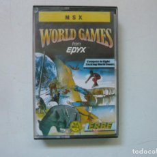 Videojuegos y Consolas: WORLD GAMES / JEWELL CASE / MSX / RETRO VINTAGE / CASSETTE - CINTA. Lote 285302728