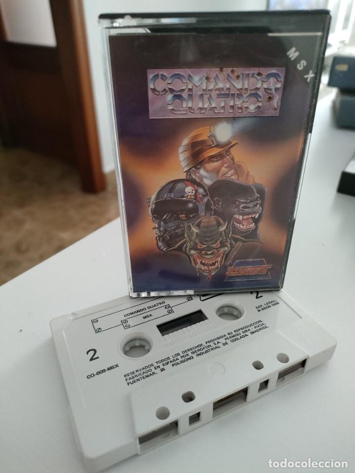 Videojuegos y consolas: COMANDO QUATRO - MSX CINTA - ZIGURAT - Foto 1