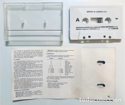 Videojuegos y consolas: Bronx [Animagic] 1989 MCM Software [MSX] MSC 728 - Foto 8