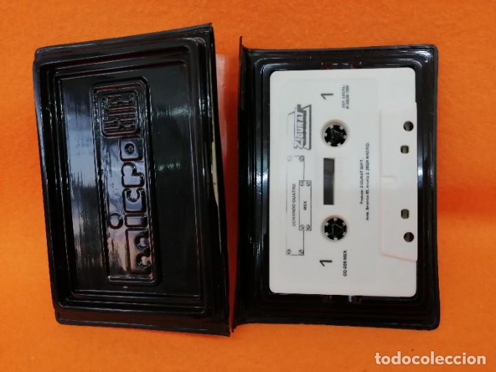 Videojuegos y consolas: CINTA CASSETTE JUEGO MSX &rdquo;COMANDO QUATTRO&rdquo; A&Ntilde;O 1989 - Foto 3