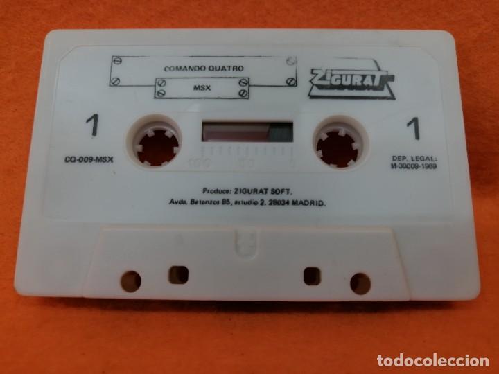 Videojuegos y consolas: CINTA CASSETTE JUEGO MSX &rdquo;COMANDO QUATTRO&rdquo; A&Ntilde;O 1989 - Foto 5