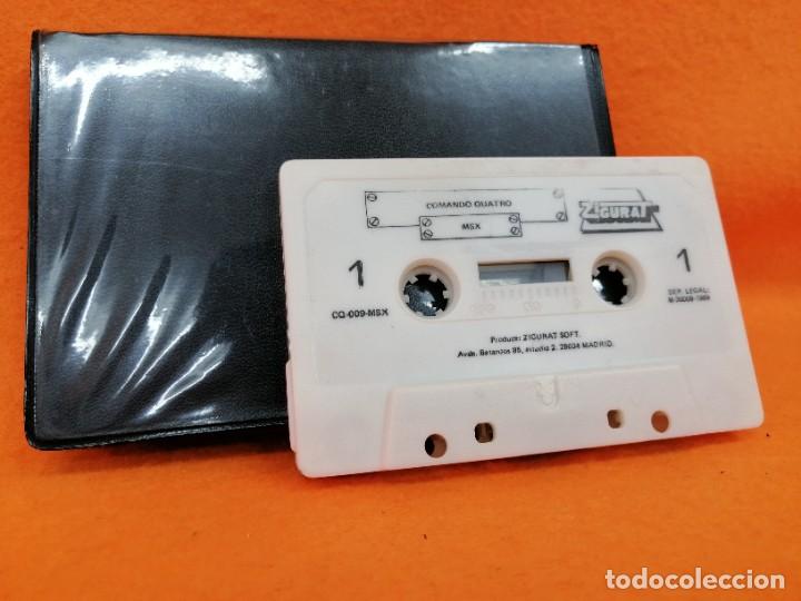 Videojuegos y consolas: CINTA CASSETTE JUEGO MSX &rdquo;COMANDO QUATTRO&rdquo; A&Ntilde;O 1989 - Foto 8