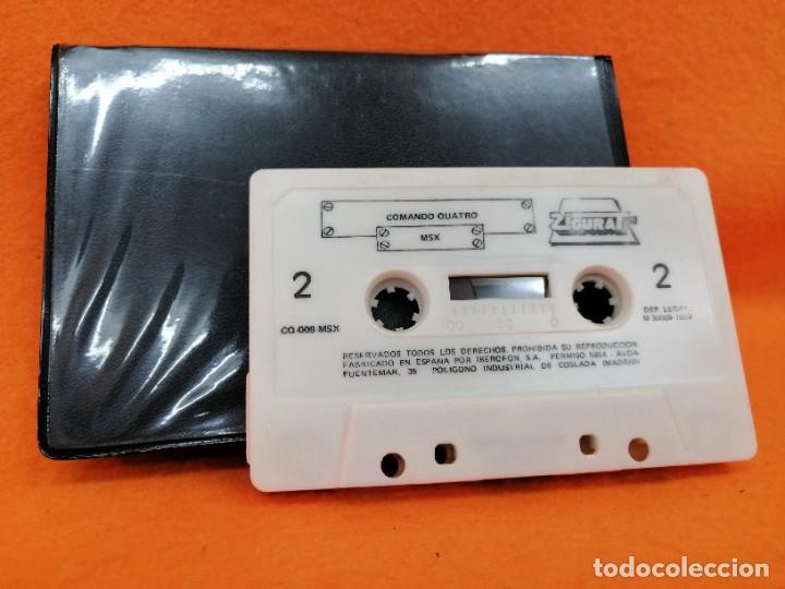 Videojuegos y consolas: CINTA CASSETTE JUEGO MSX &rdquo;COMANDO QUATTRO&rdquo; A&Ntilde;O 1989 - Foto 9