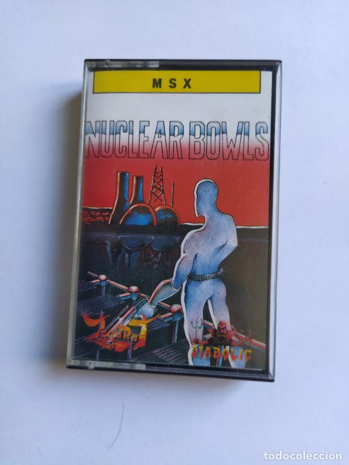 Videojuegos y consolas: NUCLEAR BOWLS MSX CASSETTE CINTA - Foto 1
