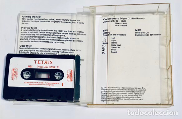 Videojuegos y consolas: Tetris [Mirrorsoft] 1987 - Andromeda Software - Rowan Software [MSX] - Foto 4