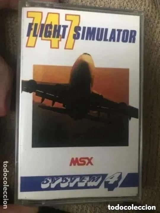 Videojuegos y consolas: ANTIGUO JUEGO MSX 747 FLIGHT SIMULATOR SYSTEM 4 - Foto 1