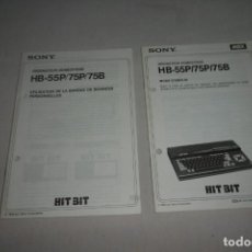 Videojogos e Consolas: MANUAL DE USUARIO MSX SONY HB-75 EN FRANCES. Lote 329347648