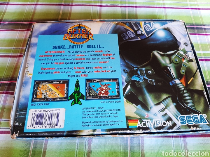Videojuegos y consolas: After Burner Sega Activision Msx - Foto 2