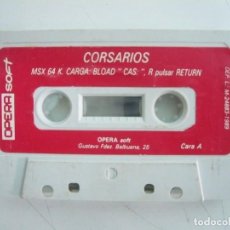 Videojuegos y Consolas: CORSARIOS - OPERA SOFT - SOLO CINTA / MSX / RETRO VINTAGE / CASSETTE - CINTA. Lote 333655703
