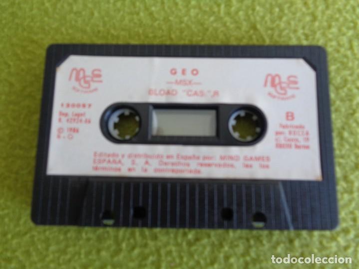 Videojuegos y consolas: juego de cassette geo -msx - - Foto 2
