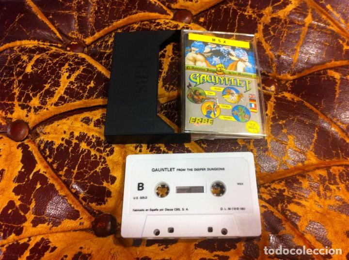 Videojuegos y consolas: JUEGO. MSX. CASSETTE. GAUNTLET FROM THE DEEPER DUNGEONS. 1987 - Foto 1