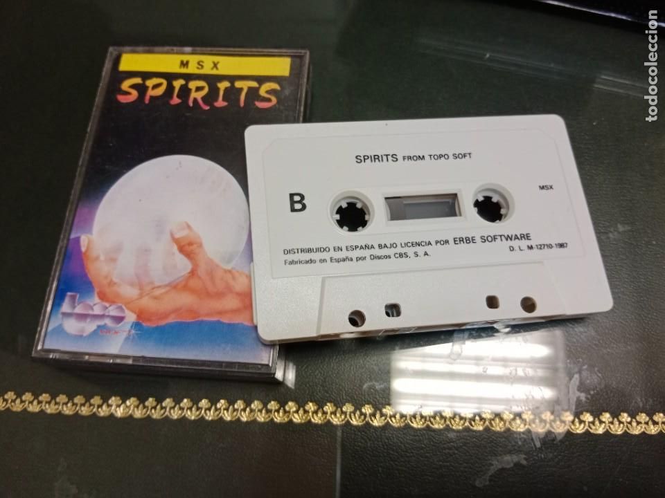Videojuegos y consolas: CASSETTE / CASETE VIDEOJUEGO MSX - SPIRITS - ERBE SOFTWARE - Foto 1
