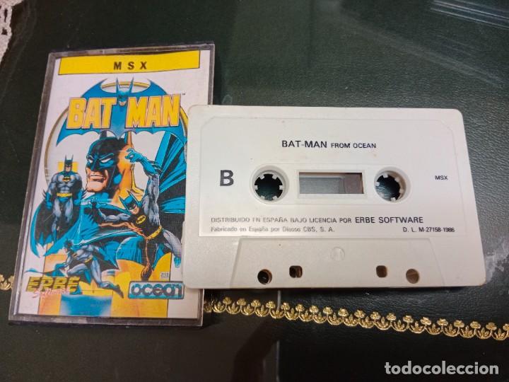 Videojuegos y consolas: CASSETTE / CASETE VIDEOJUEGO MSX - BAT MAN - ERBE SOFTWARE - Foto 1