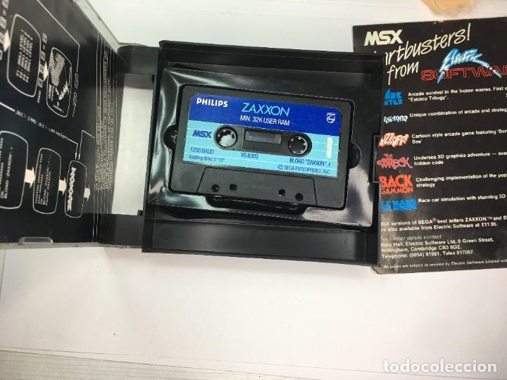 Videojuegos y consolas: JUEGO MSX ZAXXON CON INSTRUCCIONES - Foto 2