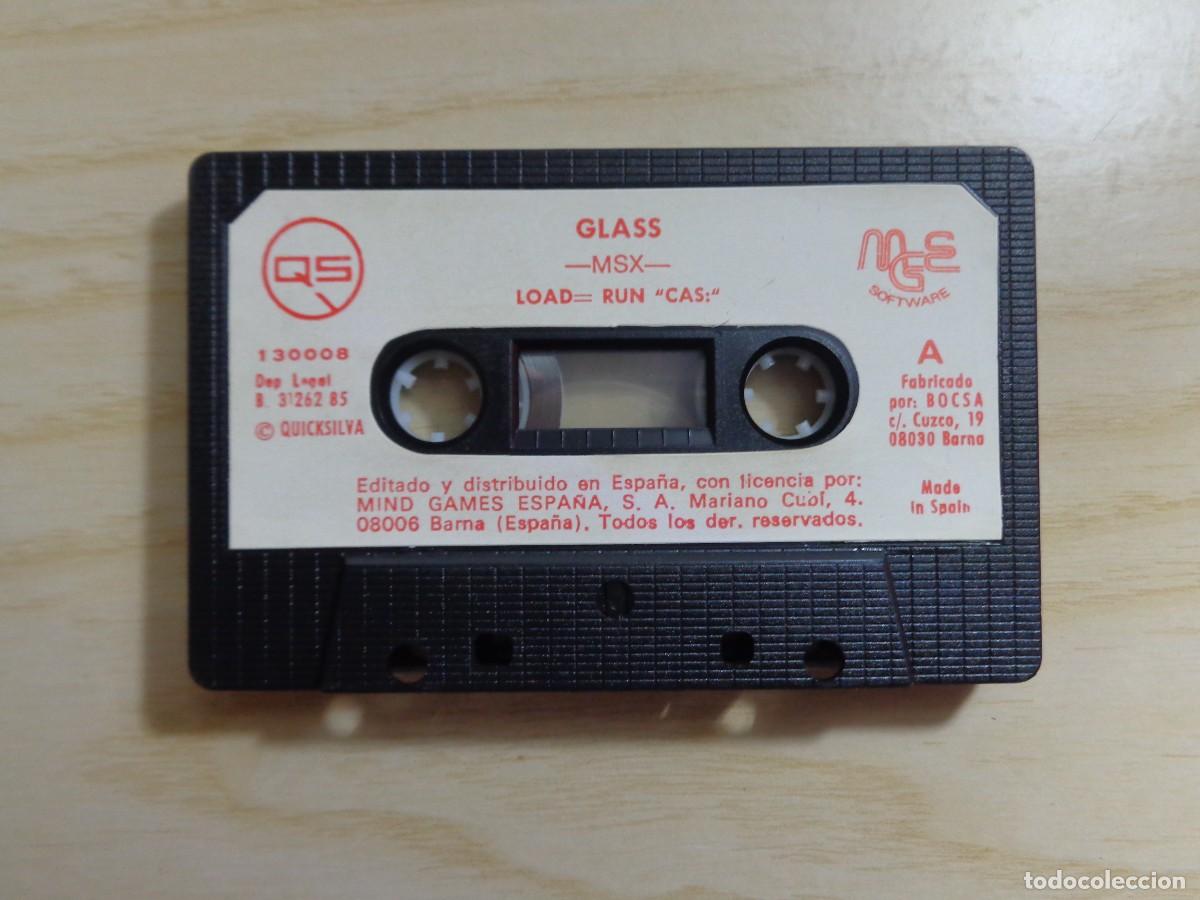 Videojuegos y consolas: JUEGO GLASS MSX (1985) - Foto 1