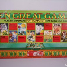 Videojogos e Consolas: VIDEOJUEGO RETRO CASETE MSX - TEN GREAT GAMES - GREMLIN - 2 CASSETTES, 10 JUEGOS. Lote 369226891