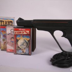 Videojogos e Consolas: LOTE GUN STICK + 4 VIDEOJUEGOS RETRO CASETES MSX - MSX2 - DINAMIC - OPERA SOFT - CASSETTES. Lote 369278786