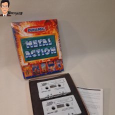 Videojuegos y Consolas: METAL ACTION - DINAMIC 1990 - MSX / CINTAS CASETE CON CAJA ORIGINA Y MANUAL / JUEGO CONSOLA. Lote 375779509