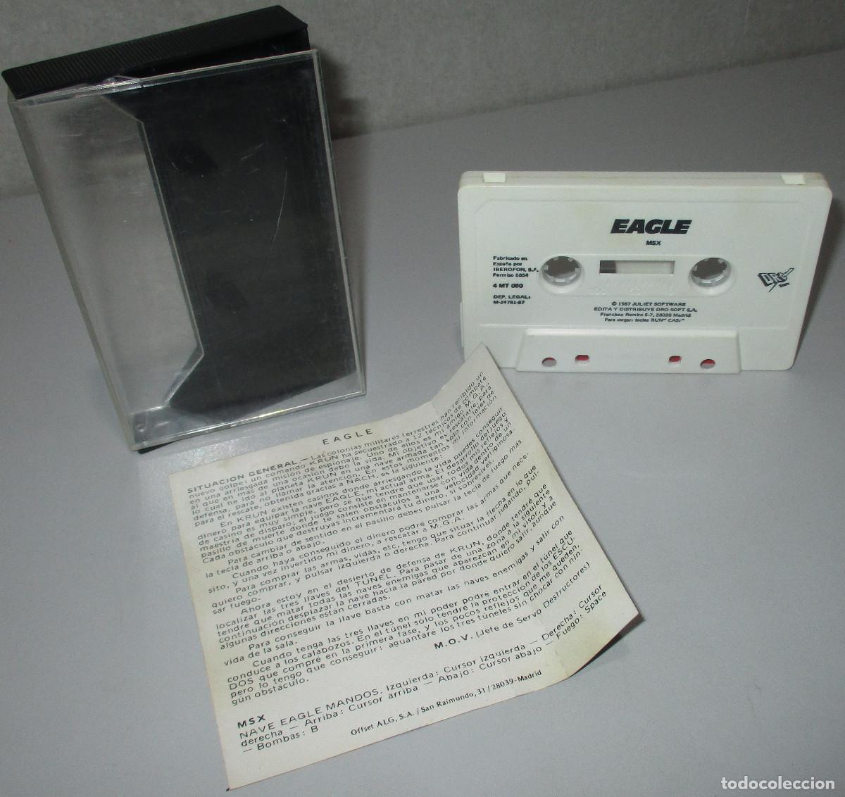 Videojuegos y consolas: MSX, juego, EAGLE, casete, cassette, Juliet Software - Foto 3
