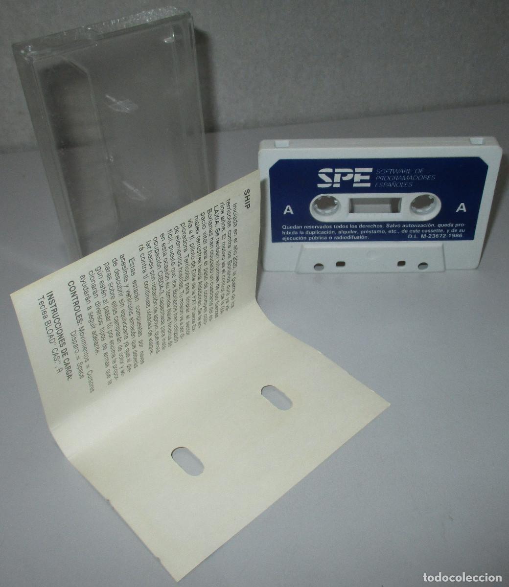Videojuegos y consolas: MSX, juego, SHIP, casete, cassette, SPE / SYSTEM 4 - Foto 3