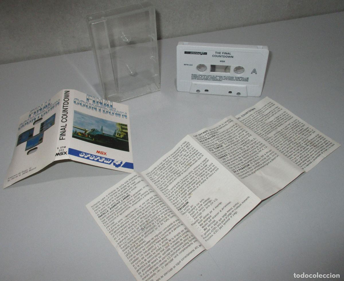 Videojuegos y consolas: MSX, juego, FINAL COUNTDOWN, casete, cassette, SYSTEM 4 - Foto 2