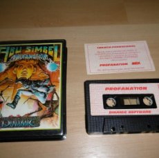 Videojuegos y Consolas: MSX ESTUCHE JUEGO ESPAÑOL ABU SIMBEL PROFANATION. DINAMIC. Lote 400190144