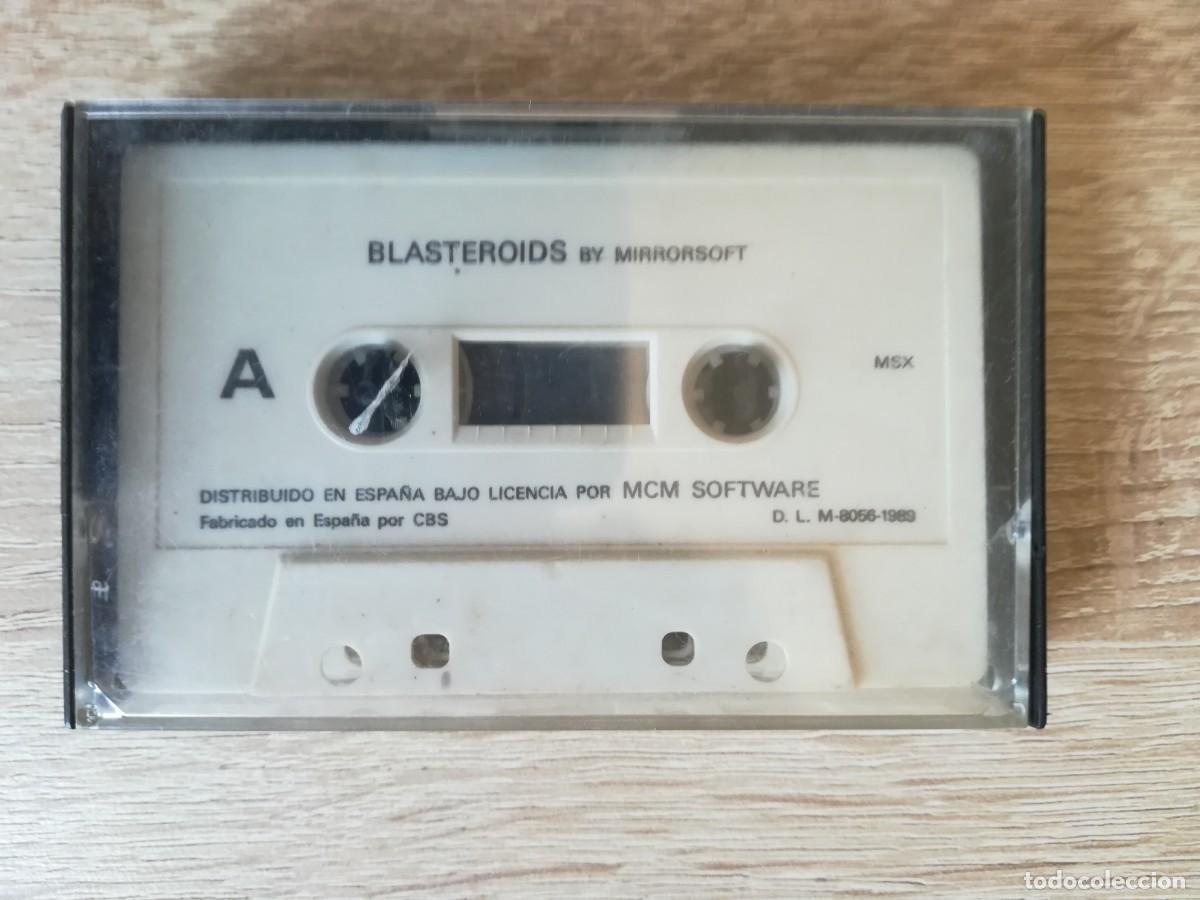 Videojuegos y consolas: BLASTEROIDS BY MIRRORSOFT - MSX - CASSETTE - MCM SOFTWARE - A&Ntilde;O 1989. - Foto 3
