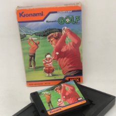 Videojuegos y Consolas: JUEGO CARTUCHO CON CAJA MSX KONAMI'S GOLF ESPAÑOL 1985