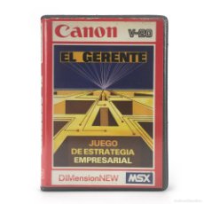 Videojuegos y Consolas: EL GERENTE ESTUCHE DIMENSIONNEW JUEGO DE ESTRATEGIA EMPRESARIAL RAREZA RETRO CASSETTE CANON V-20 MSX