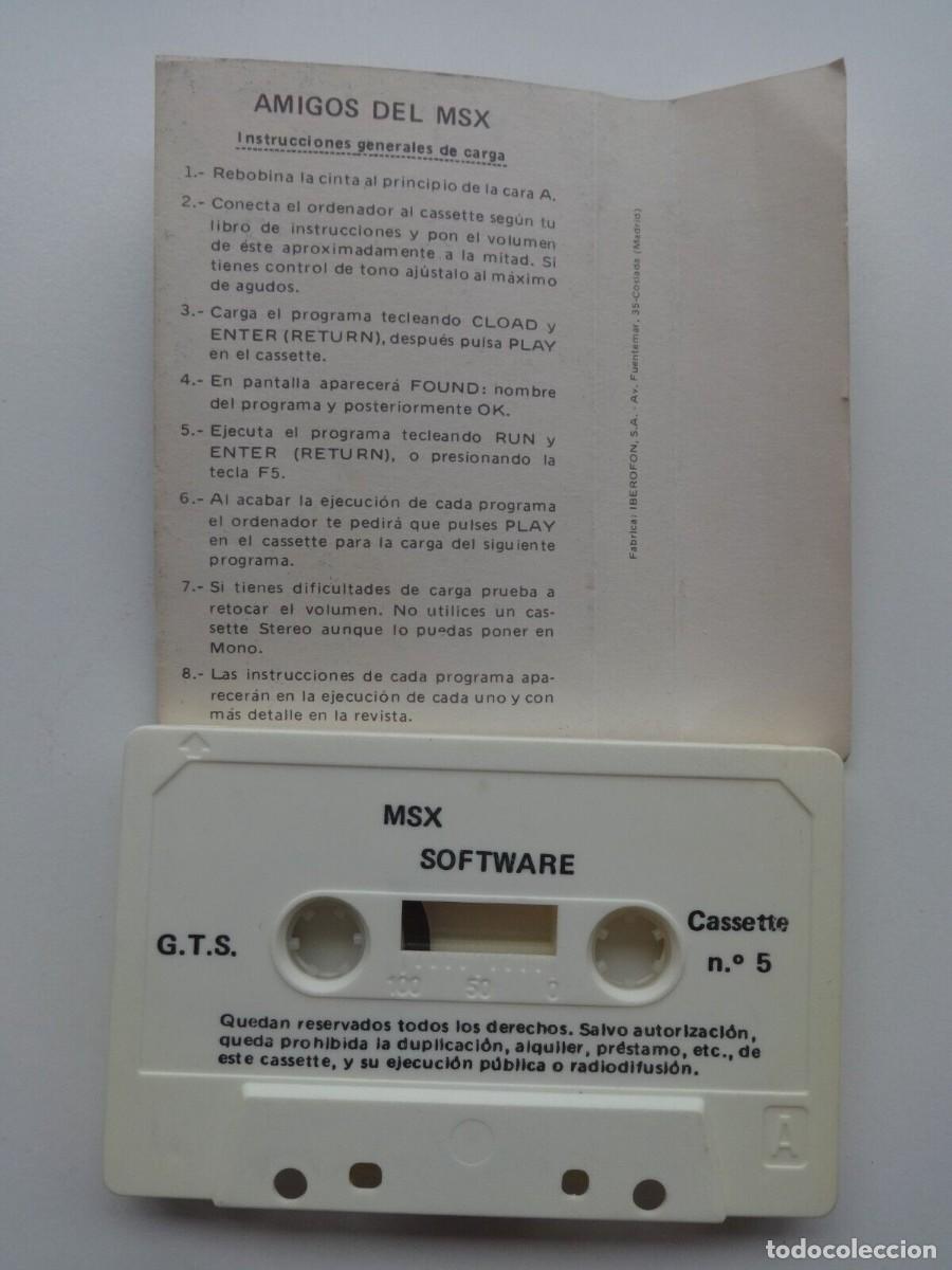 Videojuegos y consolas: MSX SOFTWARE NUMERO 5 N&ordm; 5 N&ordm;5 MSX - Foto 3