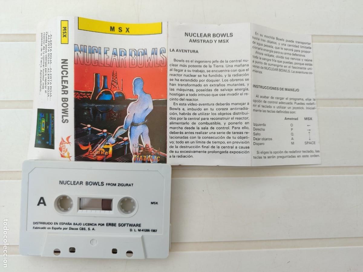 Videojuegos y consolas: NUCLEAR BOWLS ZIGURAT SOFTWARE MSX - Foto 2