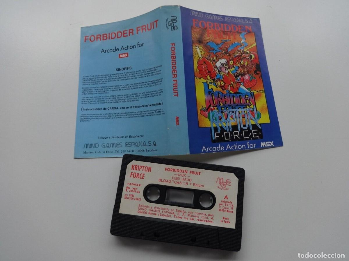 Videojuegos y consolas: FORBIDDEN FRUIT MIND GAMES ESPA&Ntilde;A MSX - Foto 4